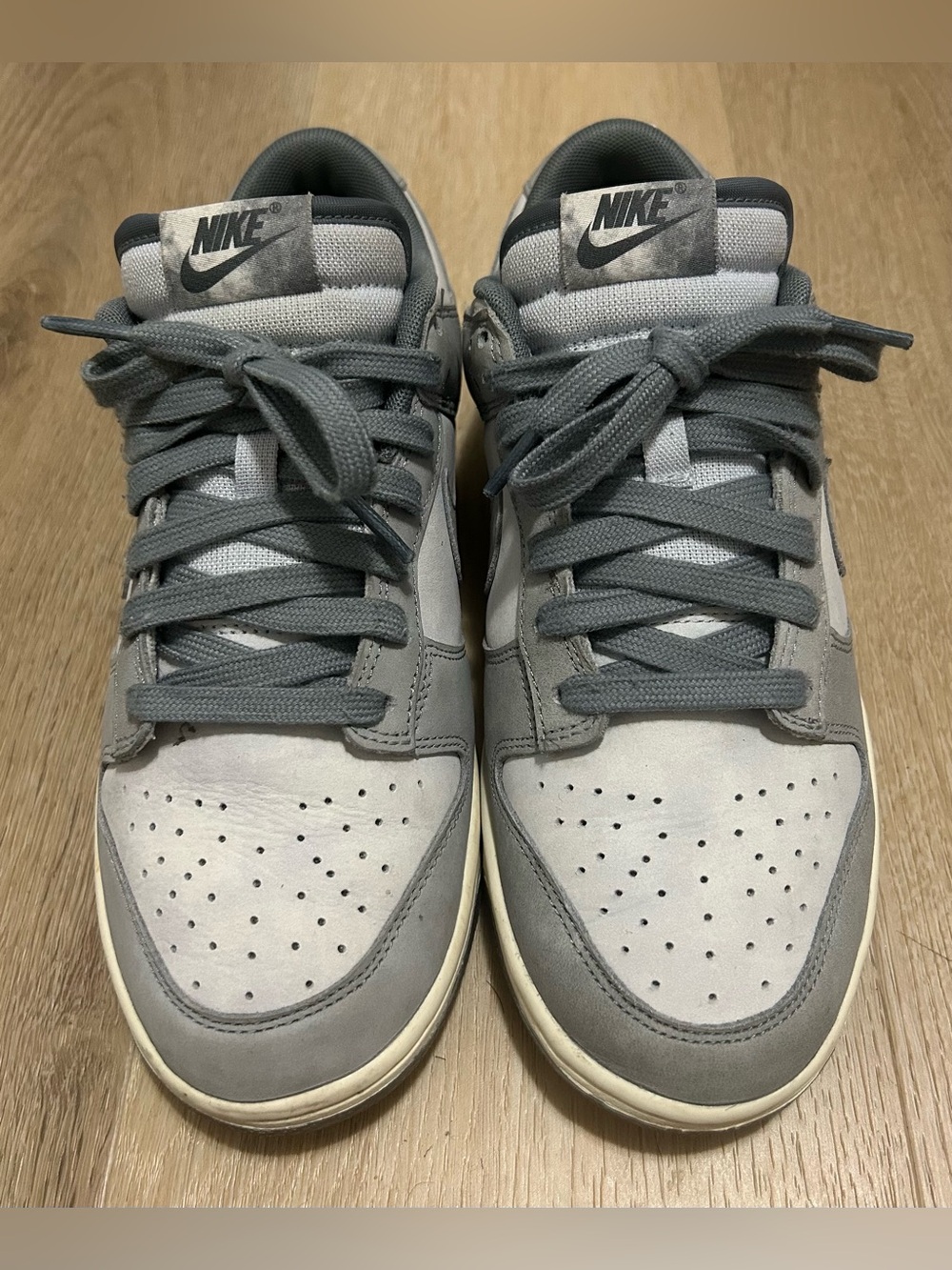 Nike Women’s Gray and White Low-Top Sneakers